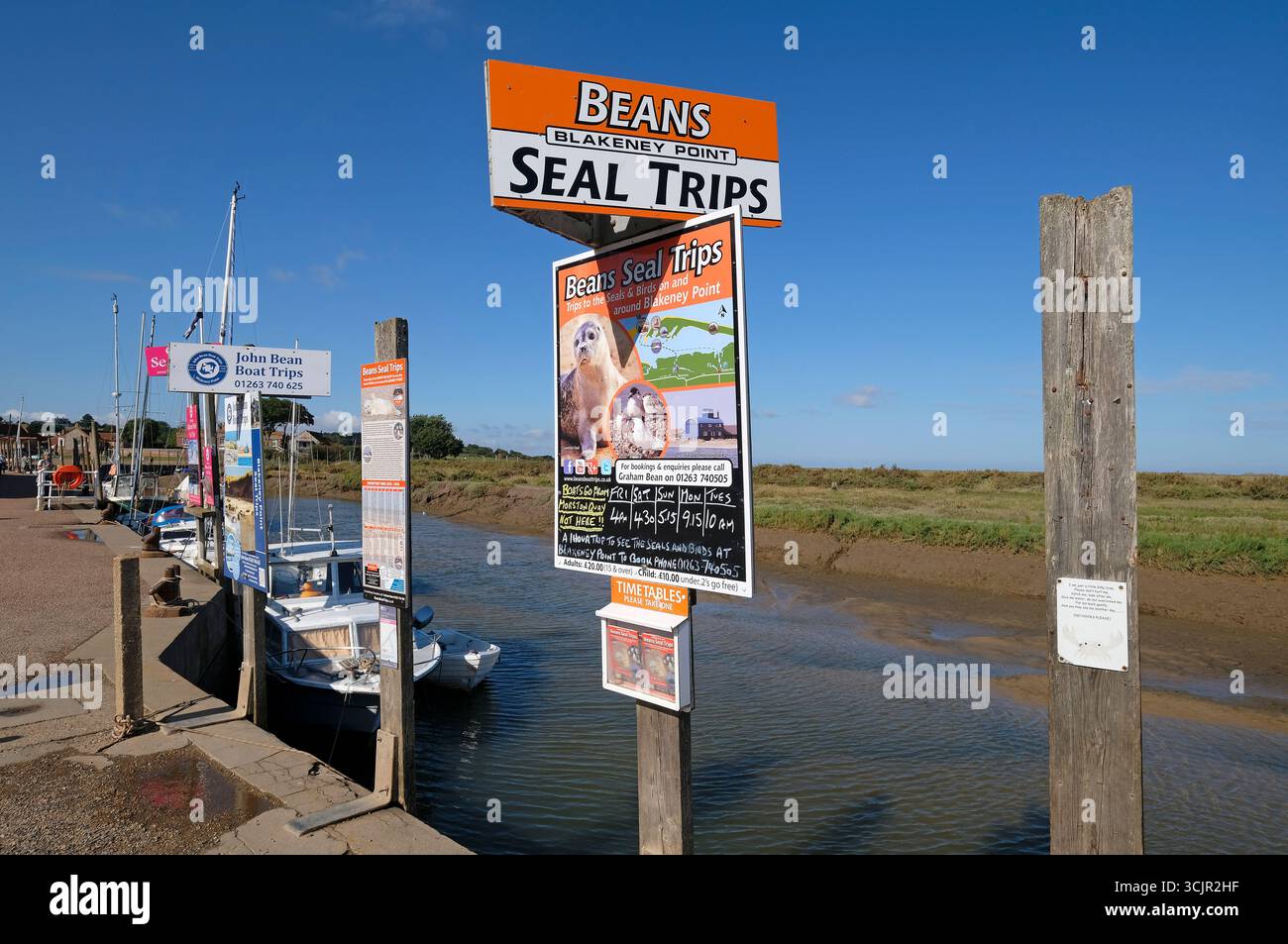 Blakeney Harbour, North Norfolk, Inghilterra Foto Stock