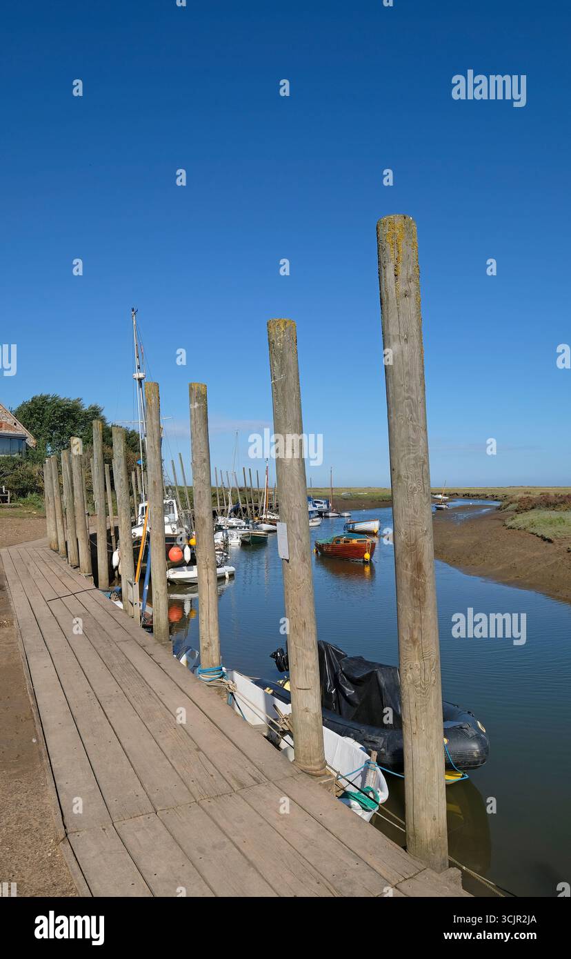 Blakeney Harbour, North Norfolk, Inghilterra Foto Stock