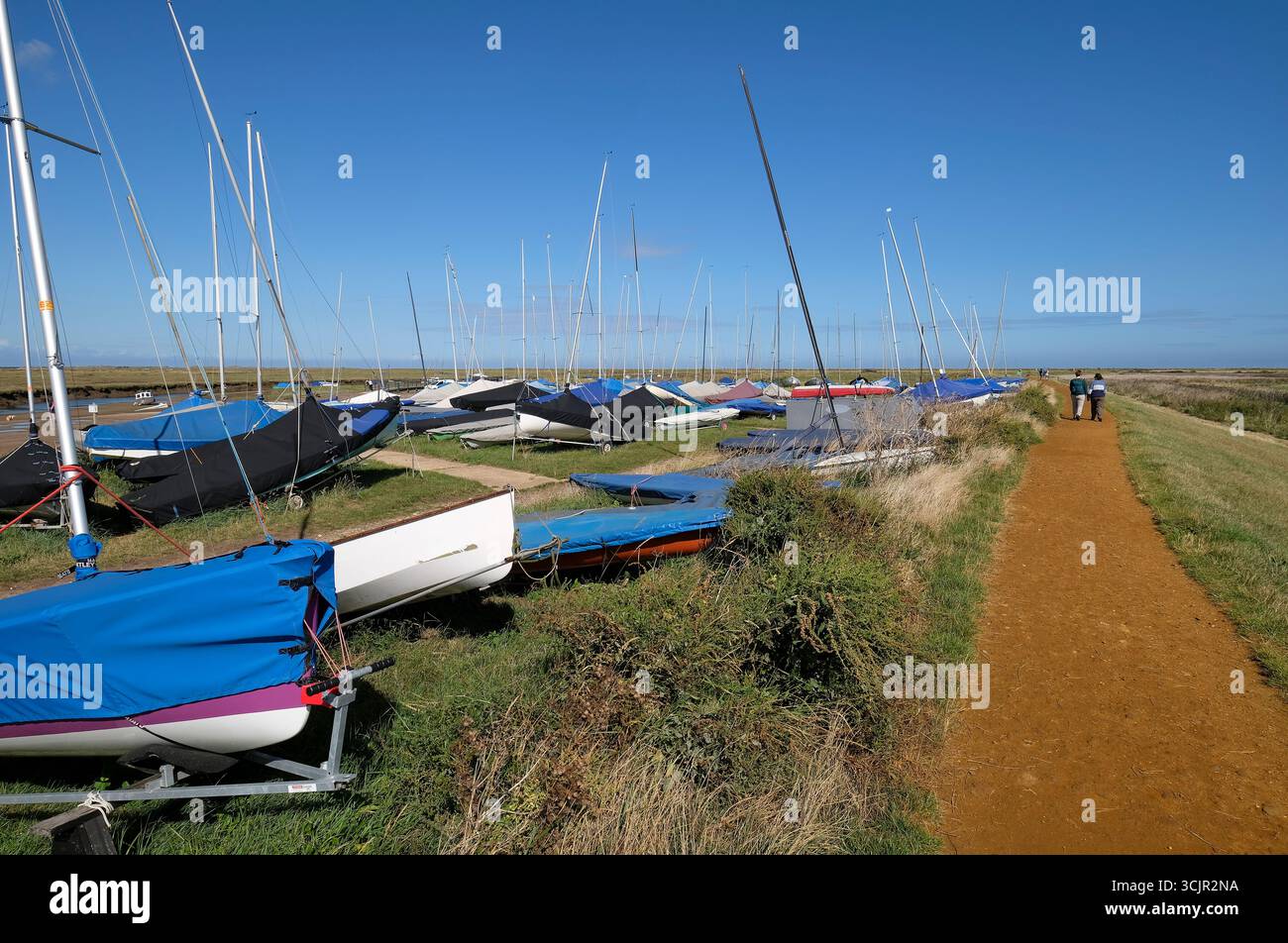 blakeney yacht club, norfolk nord, inghilterra Foto Stock