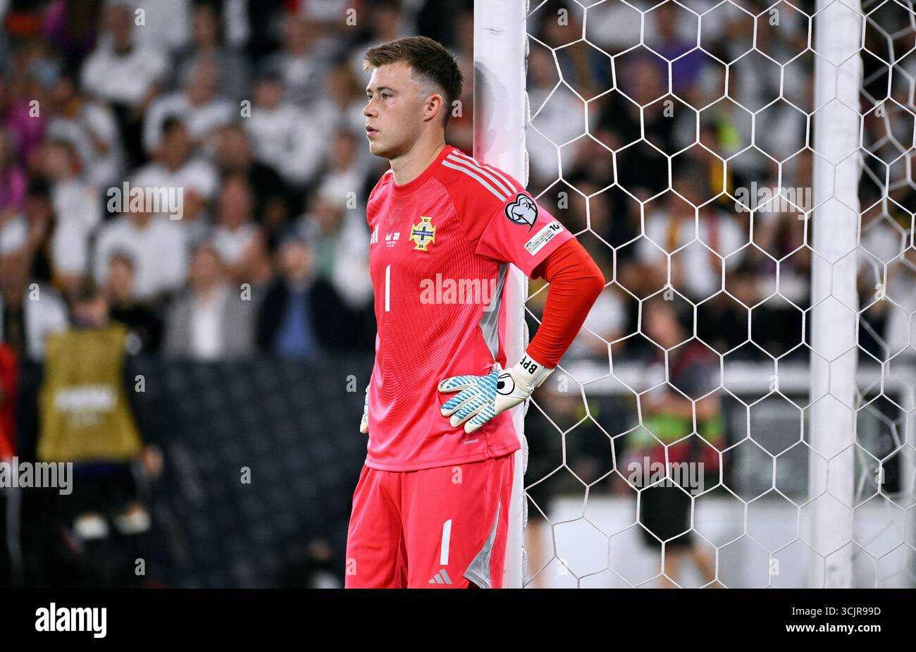 Fussball, LŠnderspiel, Herren, WM-Qualifikation, Rhein-energie-Stadion Kšln: Deutschland - Nordirland 3:1; Bailey Peacock-Farrell (NIR). Aktion, Einzelbild. Foto Stock