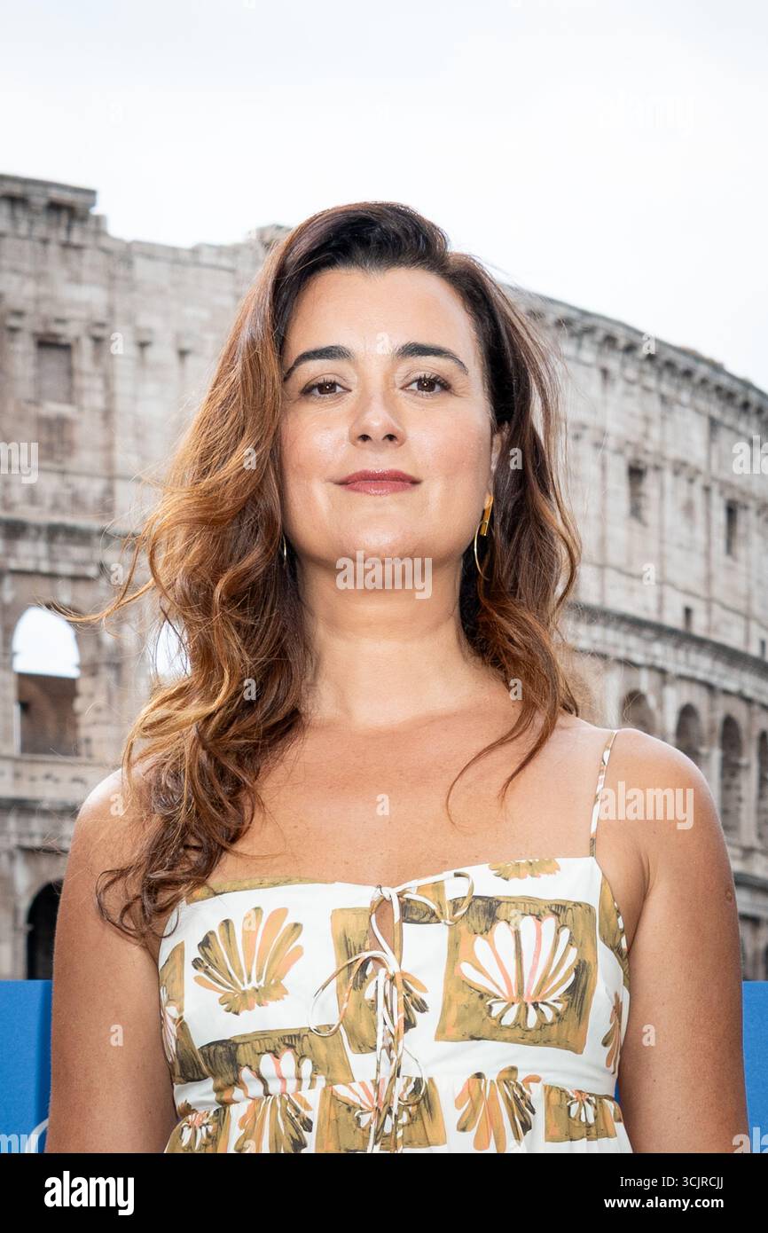 Roma, Italia, l'8 settembre 2025. Cote de Pablo partecipa al photocall di “NCIS: Tony & Ziva” a Palazzo Manfredi. Crediti: Stefano Costantino TTL / Alamy Live News Foto Stock