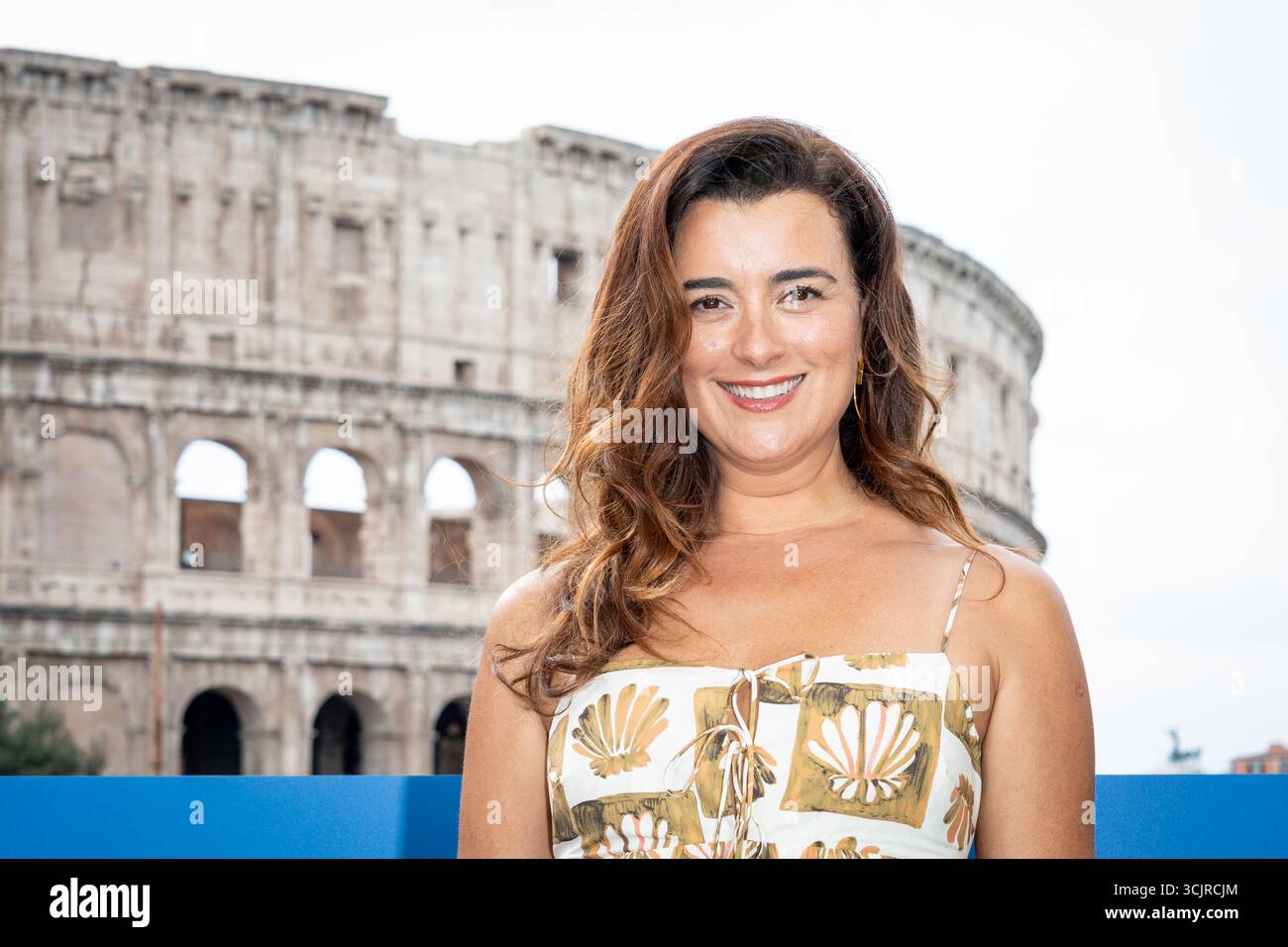 Roma, Italia, l'8 settembre 2025. Cote de Pablo partecipa al photocall di “NCIS: Tony & Ziva” a Palazzo Manfredi. Crediti: Stefano Costantino TTL / Alamy Live News Foto Stock