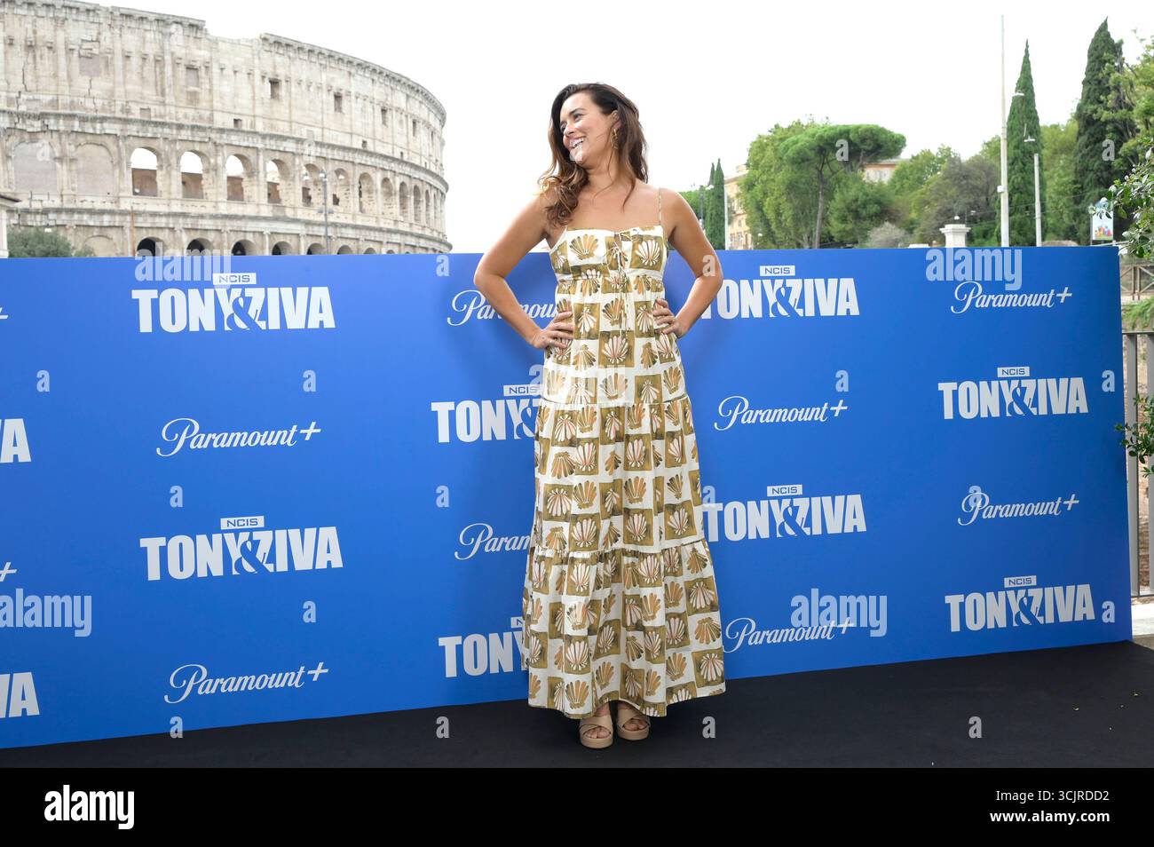 Cote De Pablo beim Photocall zur Paramount+ serie "NCIS: Tony & Ziva" auf der Terasse des Palazzo Manfredi. ROM, 08.09.2025 Foto Stock