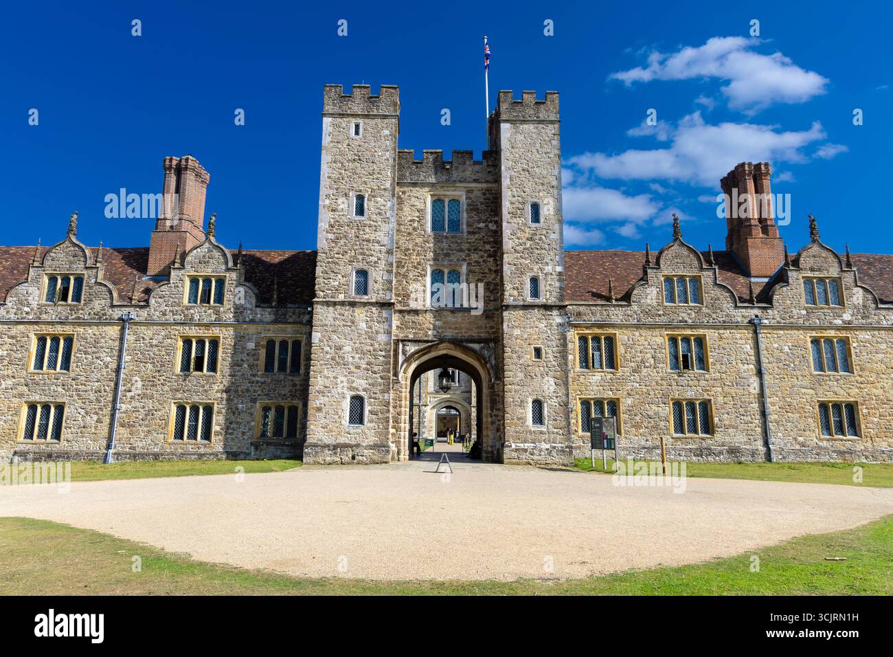 Esterno di Knole House, Sevenoaks, Kent, Inghilterra Foto Stock