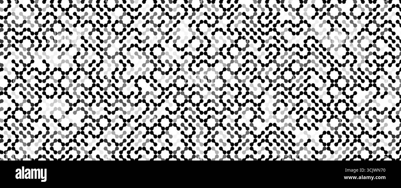 Sfondo molecolare astratto trama di punti geometrici connessi per progetti medici, scientifici, biotecnologici o educativi relativi alla biologia Illustrazione Vettoriale