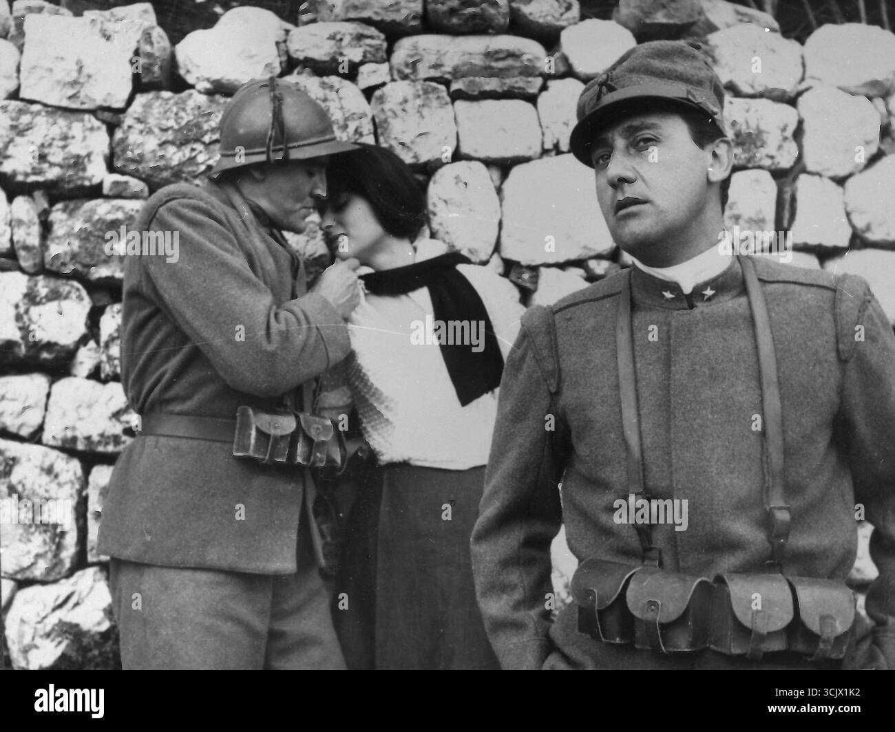 Gli attori italiani Alberto Sordi e Vittorio Gassman nel film la grande Guerra del 1959 Foto Stock