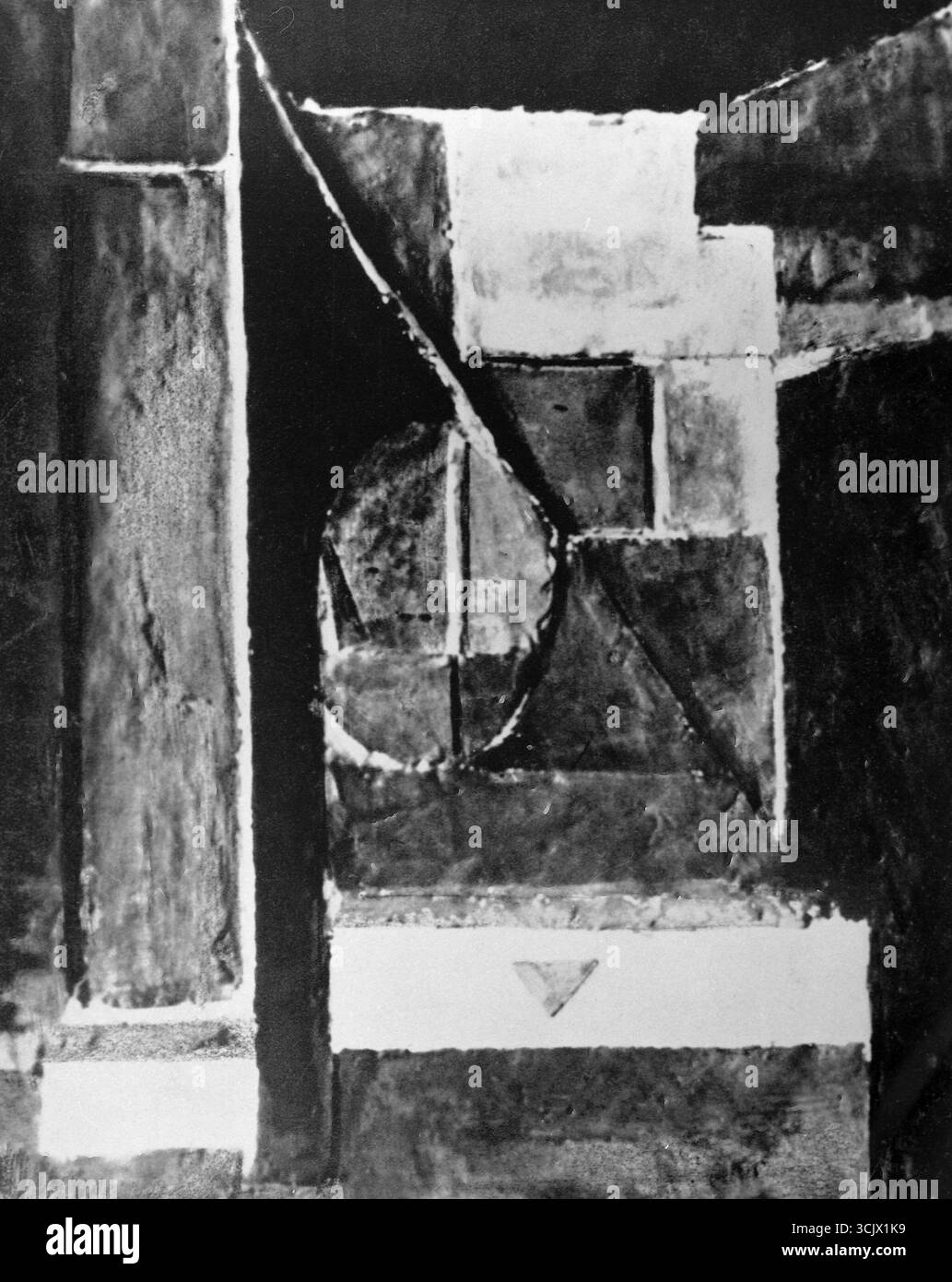 Priere, eclair du soir, opera d'arte dell'artista rumeno Marcel Janco, 1948 Foto Stock