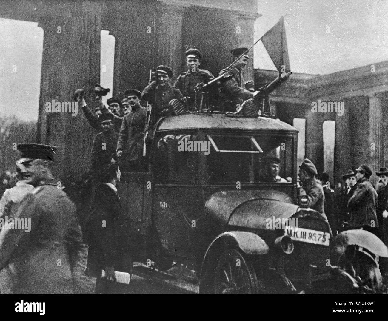 L'estrema sinistra si radunò intorno alla Lega di Spartaco, Berlino, Germania 1919 Foto Stock