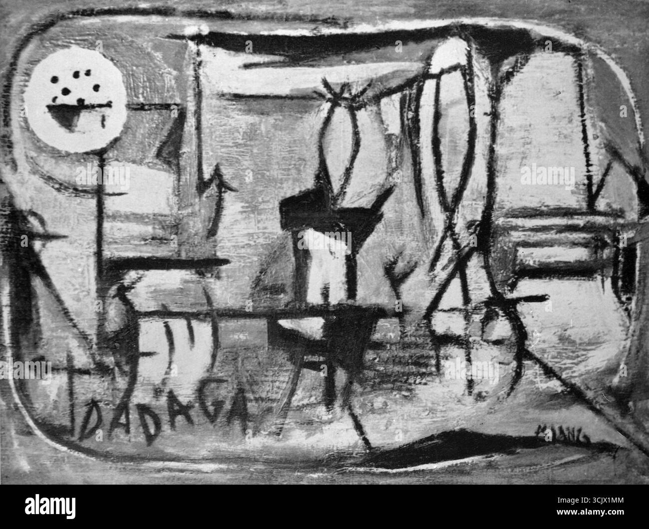 Dadaga, opera dell'artista rumeno Marcel Janco, anni '1940 Foto Stock
