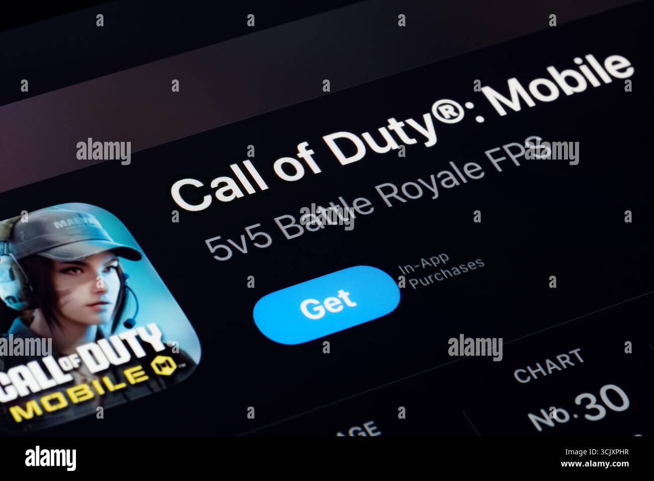 App Call of Duty Foto Stock
