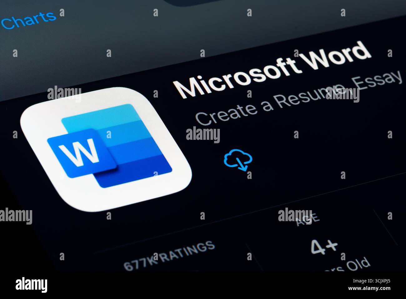 App Microsoft Word Foto Stock