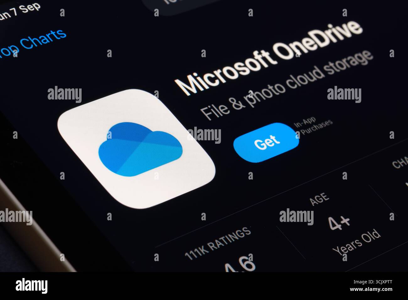 App Microsoft OneDrive Foto Stock