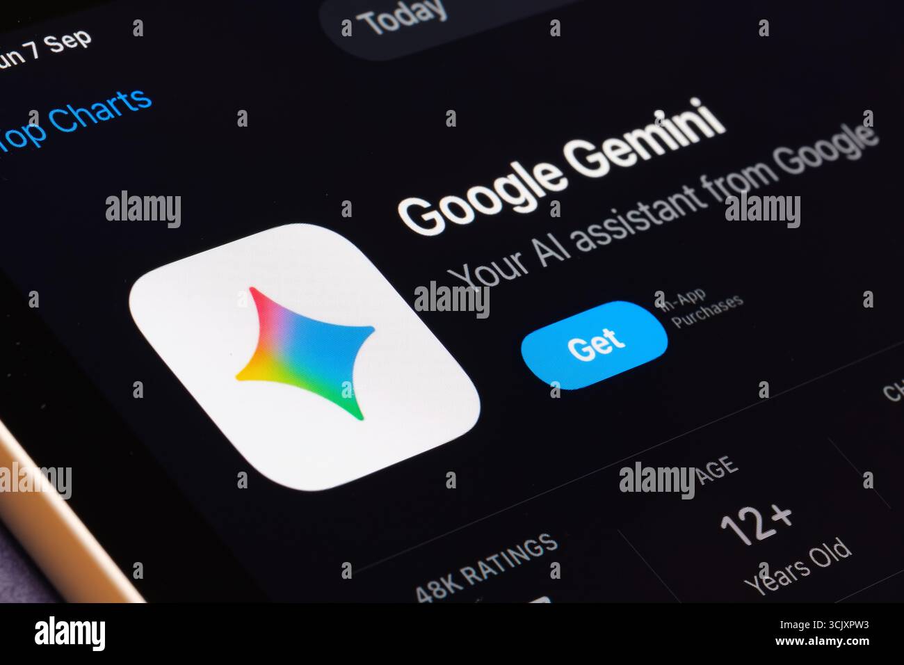 App Google Gemini Foto Stock