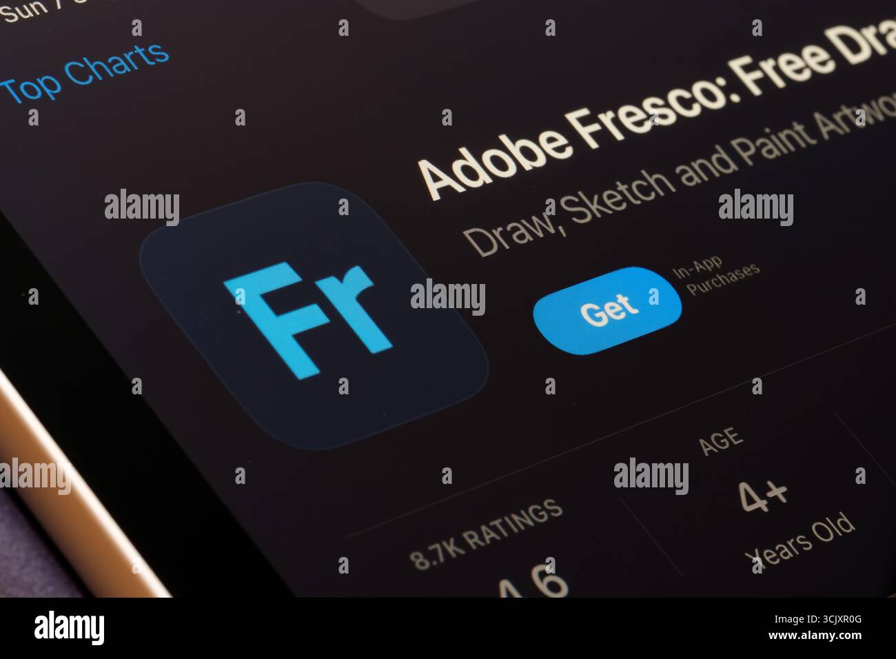 App Adobe fresco Foto Stock