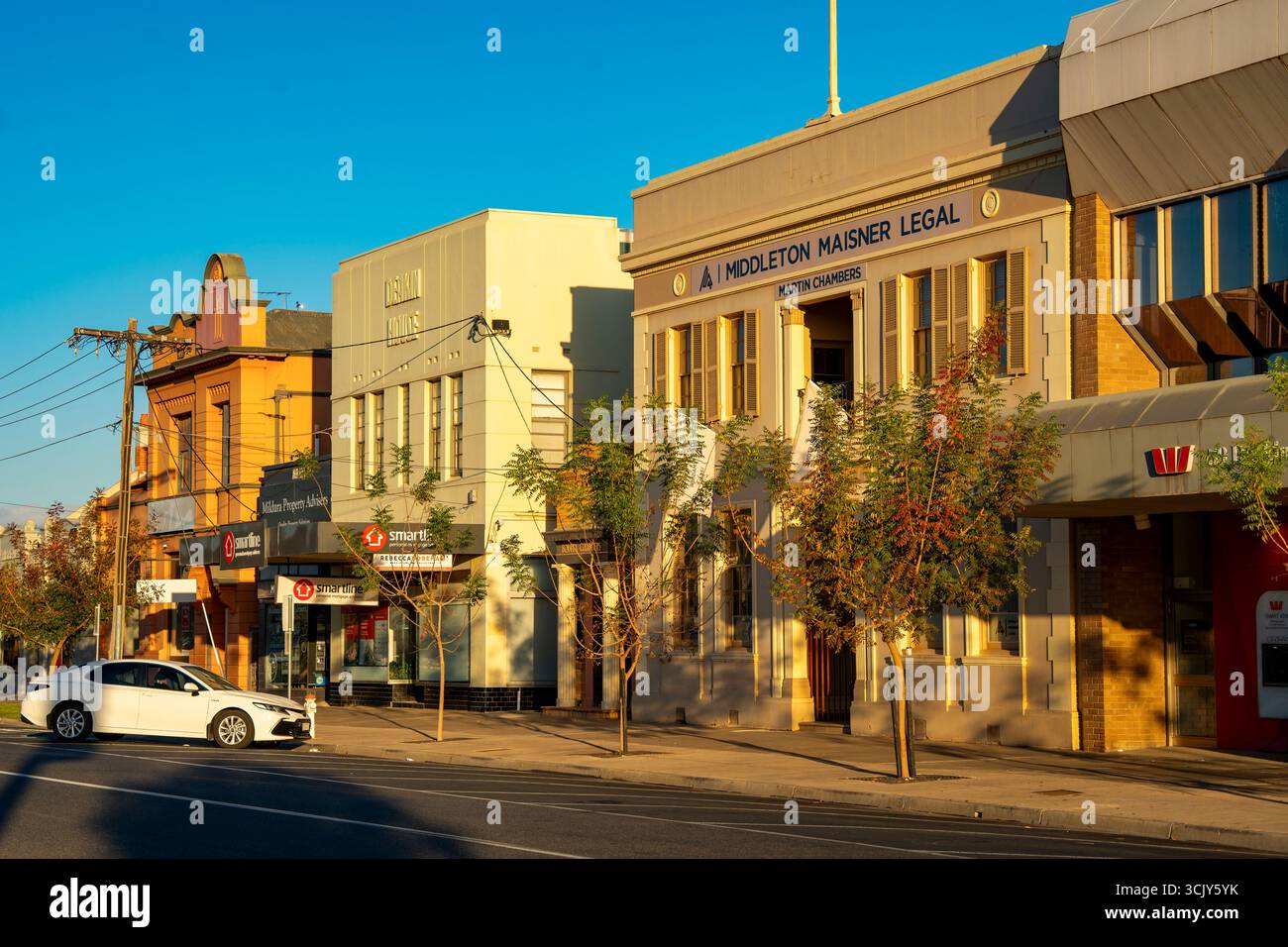 Architettura Art Deco nella città vittoriana regionale di Mildura in Australia Foto Stock