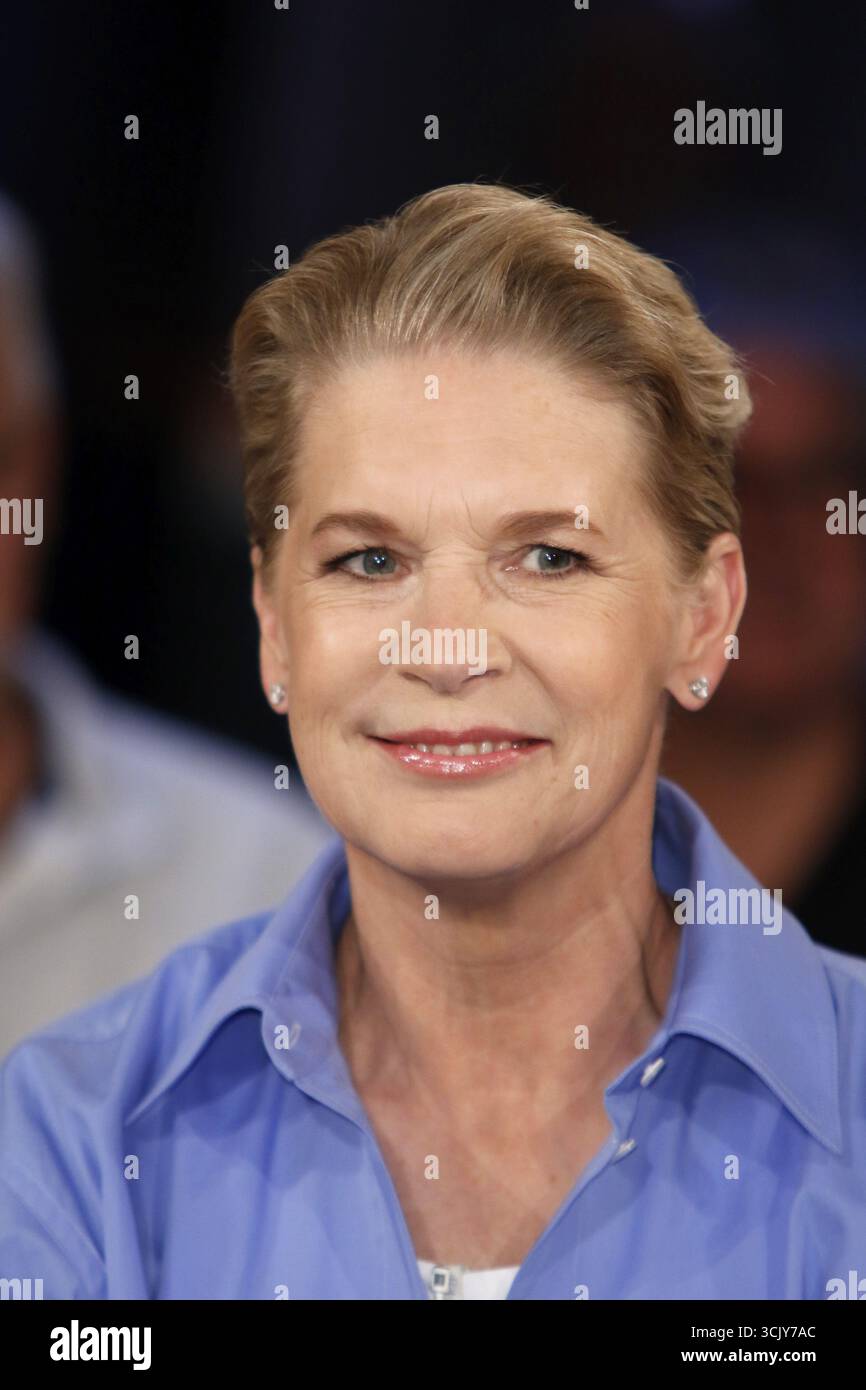 Cornelia Poletto, chef e imprenditrice, ospite del programma televisivo NDR Talk Show presso gli NDR Studios di Amburgo, Germania Foto Stock