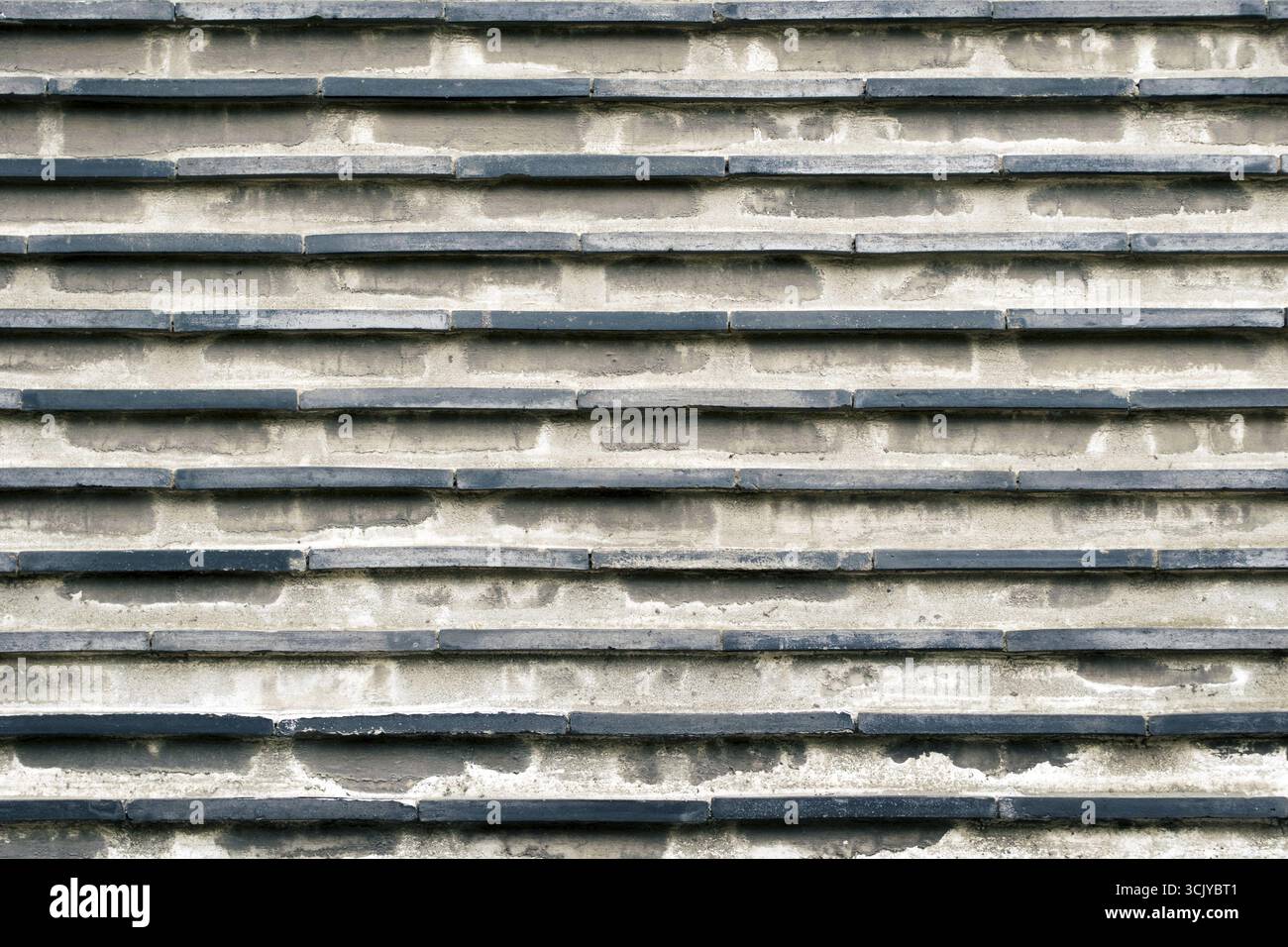 Frammento dettagliato dell'antica parete del tempio giapponese Foto Stock