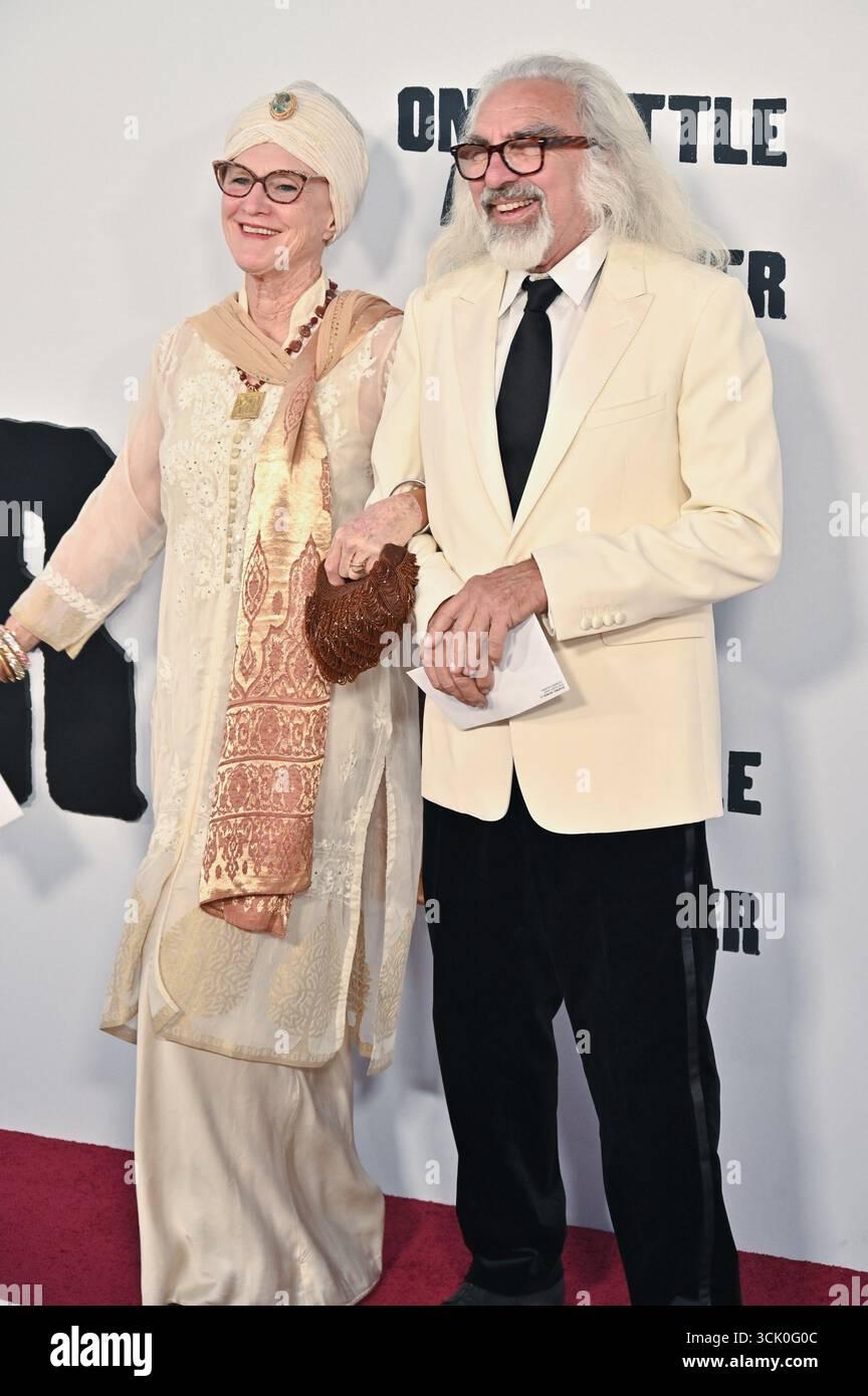 Circa l'8 settembre 2025. Irmelin Indenbirken, George DiCaprio agli arrivi per UNA BATTAGLIA DOPO L'ALTRA Premiere, TCL Chinese Theatre, Los Angeles, CA, 08 settembre, 2025. crediti: Michael Mattes/Everett Collection/Alamy Live News Foto Stock