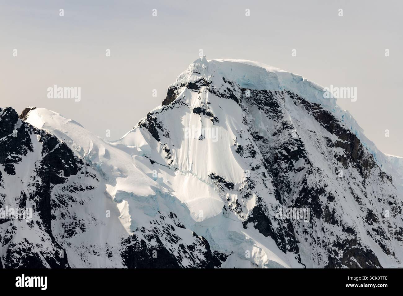 Orne Harbour Antartide - e' una baia larga un miglio, un popolare sito di escursioni per le spedizioni turistiche nella Penisola Antartica Foto Stock