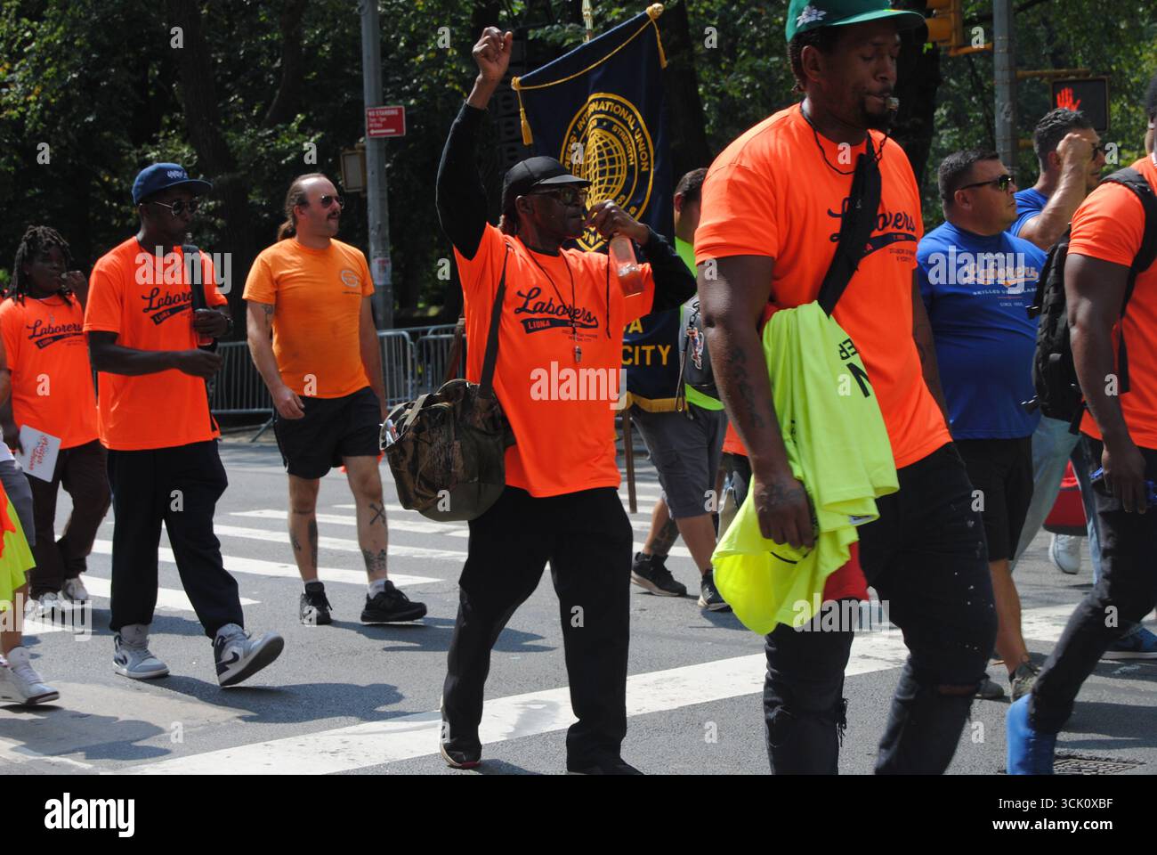 New York City, New York, Stati Uniti d'America - 06 settembre 2025: La parata del Labor Day di New York del 2025 e la marcia, la più antica e più grande parata del Labor Day d'America. Foto Stock