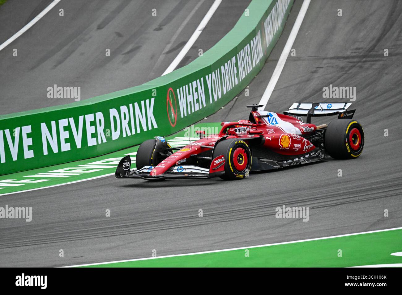 GP d'Olanda F1 2025 il 31 2025 agosto a Zandvoort, olandese - Formula 1 Charles Leclerc pilota Ferrari Foto Stock