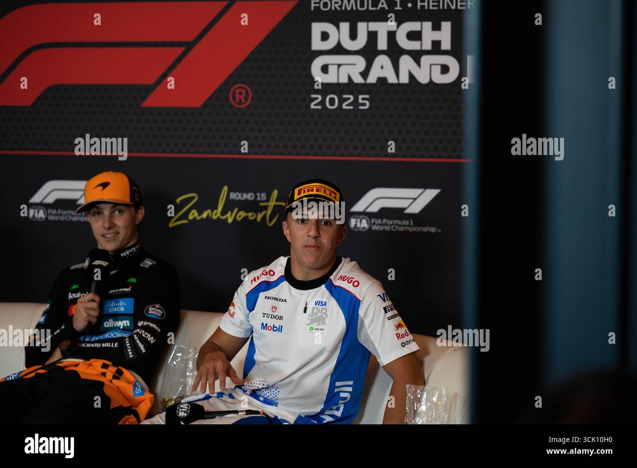 GP d'Olanda F1 2025 il 31 2025 agosto a Zandvoort, olandese - Formula 1 Isack Hadjar pilota della Red Bull Foto Stock