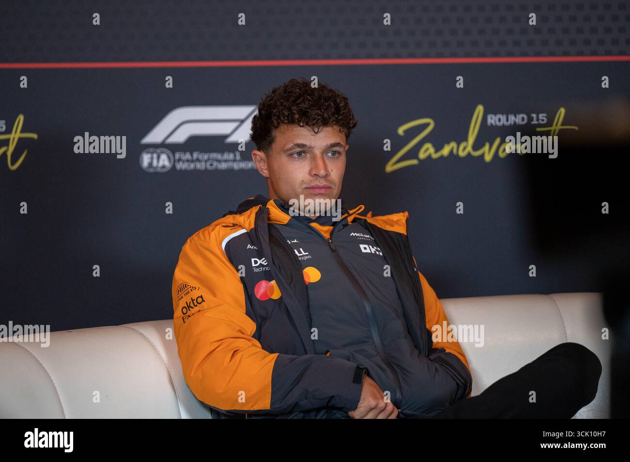 GP d'Olanda F1 2025 il 31 2025 agosto a Zandvoort, olandese - Formula 1 Lando Norris pilota della McLaren Foto Stock