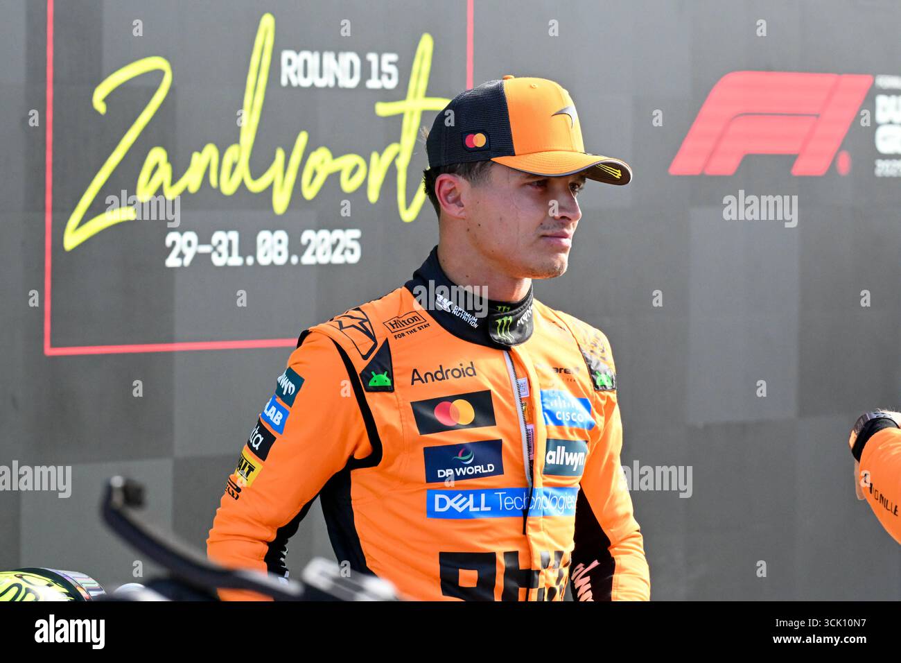 GP d'Olanda F1 2025 il 31 2025 agosto a Zandvoort, olandese - Formula 1 Lando Norris pilota della McLaren Foto Stock