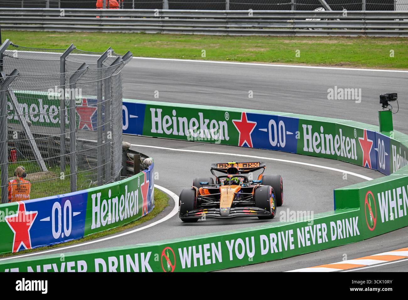GP d'Olanda F1 2025 il 31 2025 agosto a Zandvoort, olandese - Formula 1 Lando Norris pilota della McLaren Foto Stock
