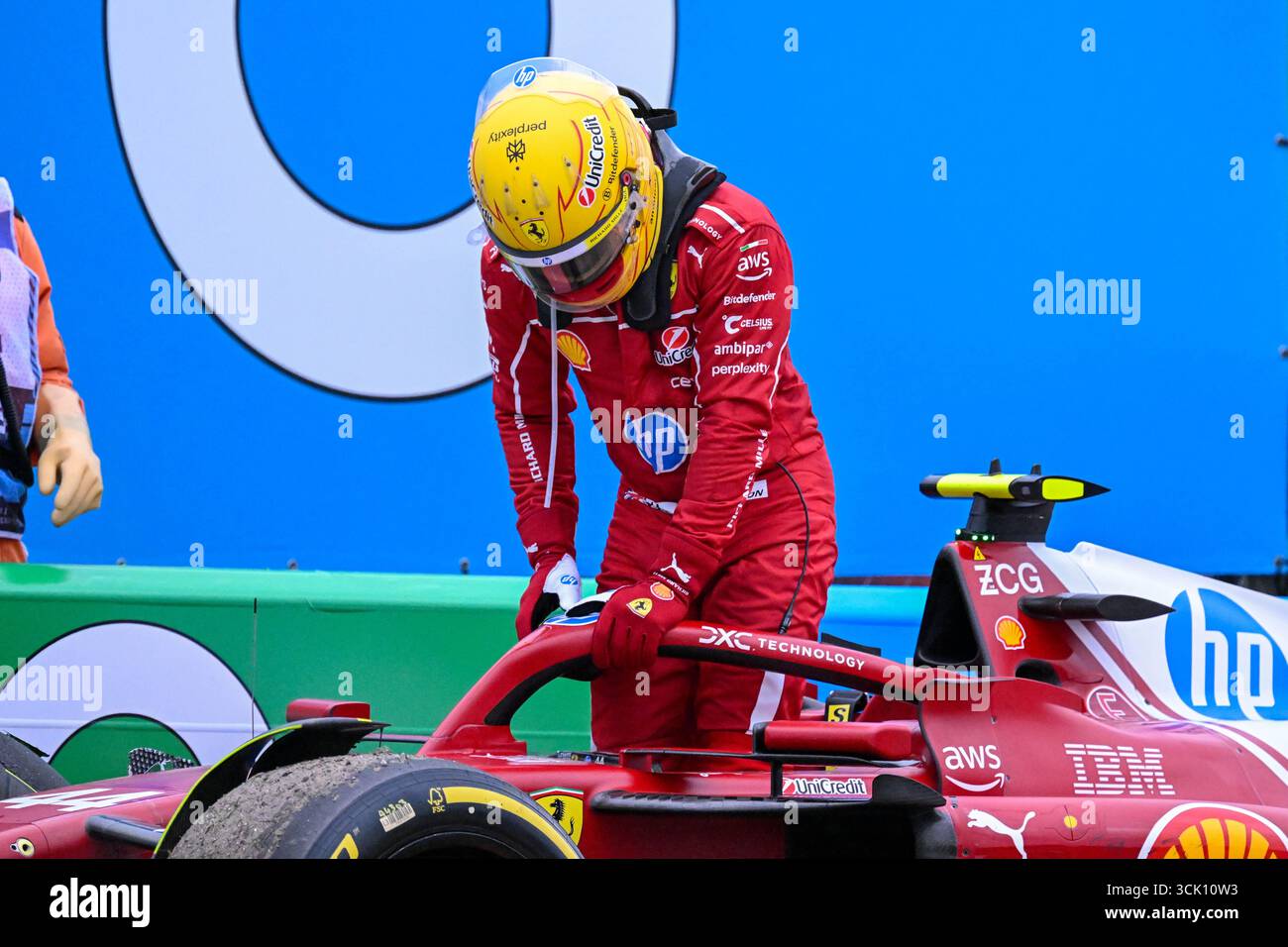 GP d'Olanda F1 2025 il 31 2025 agosto a Zandvoort, olandese - Formula 1 Lewis Hamilton pilota Ferrari Foto Stock