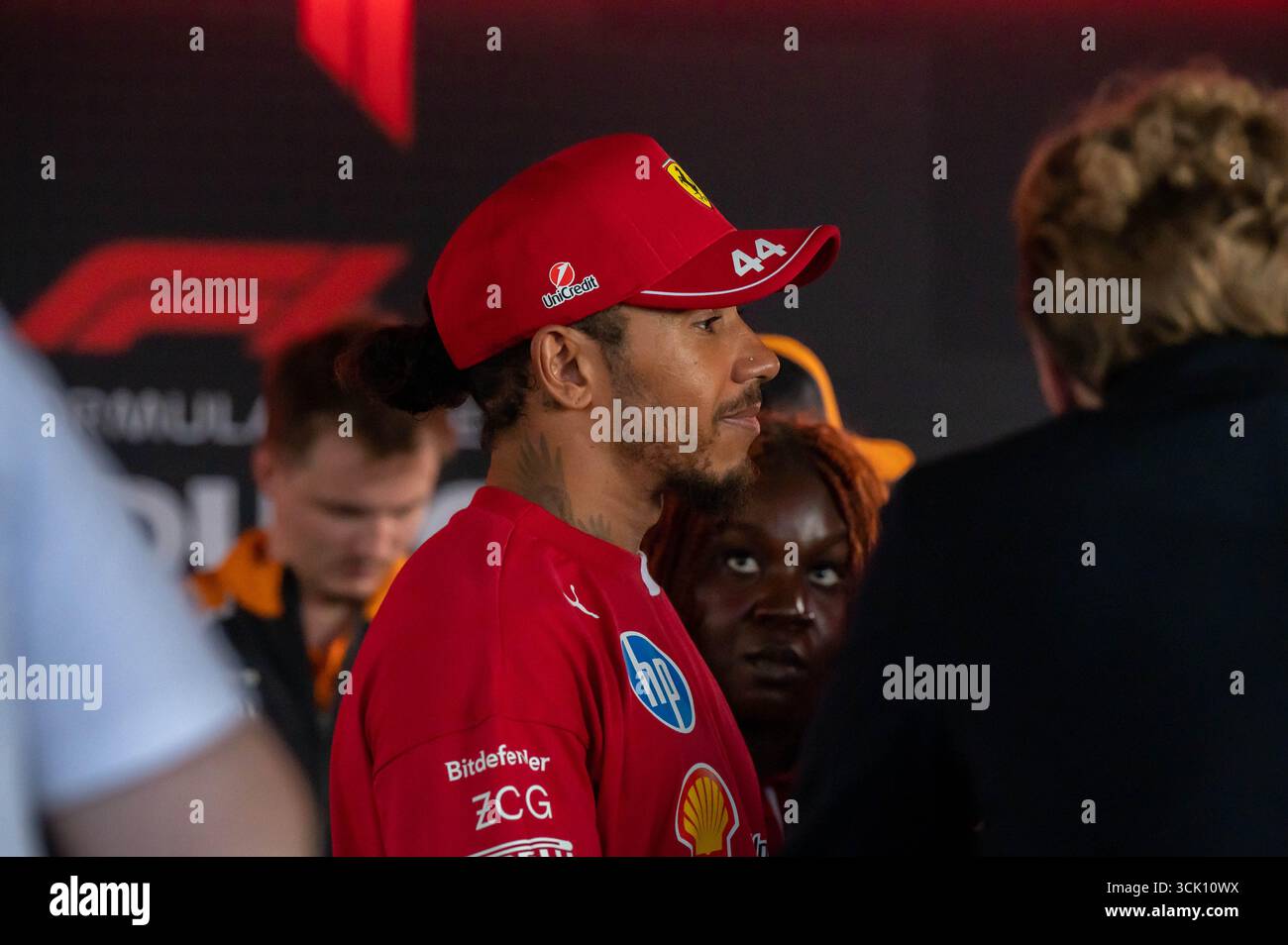 GP d'Olanda F1 2025 il 31 2025 agosto a Zandvoort, olandese - Formula 1 Lewis Hamilton pilota Ferrari Foto Stock