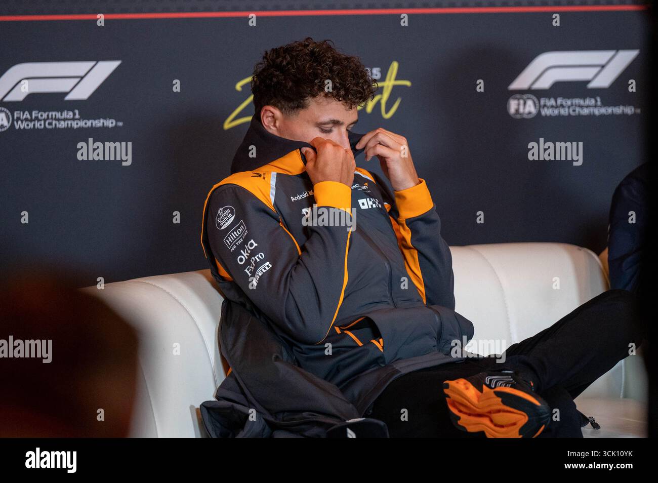 GP d'Olanda F1 2025 il 31 2025 agosto a Zandvoort, olandese - Formula 1 Lando Norris pilota della McLaren Foto Stock