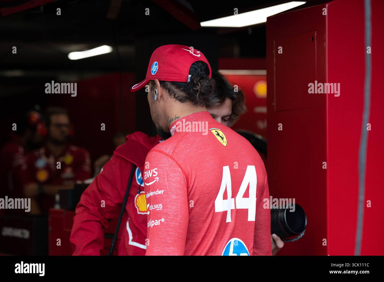 GP d'Olanda F1 2025 il 31 2025 agosto a Zandvoort, olandese - Formula 1 Lewis Hamilton pilota Ferrari Foto Stock