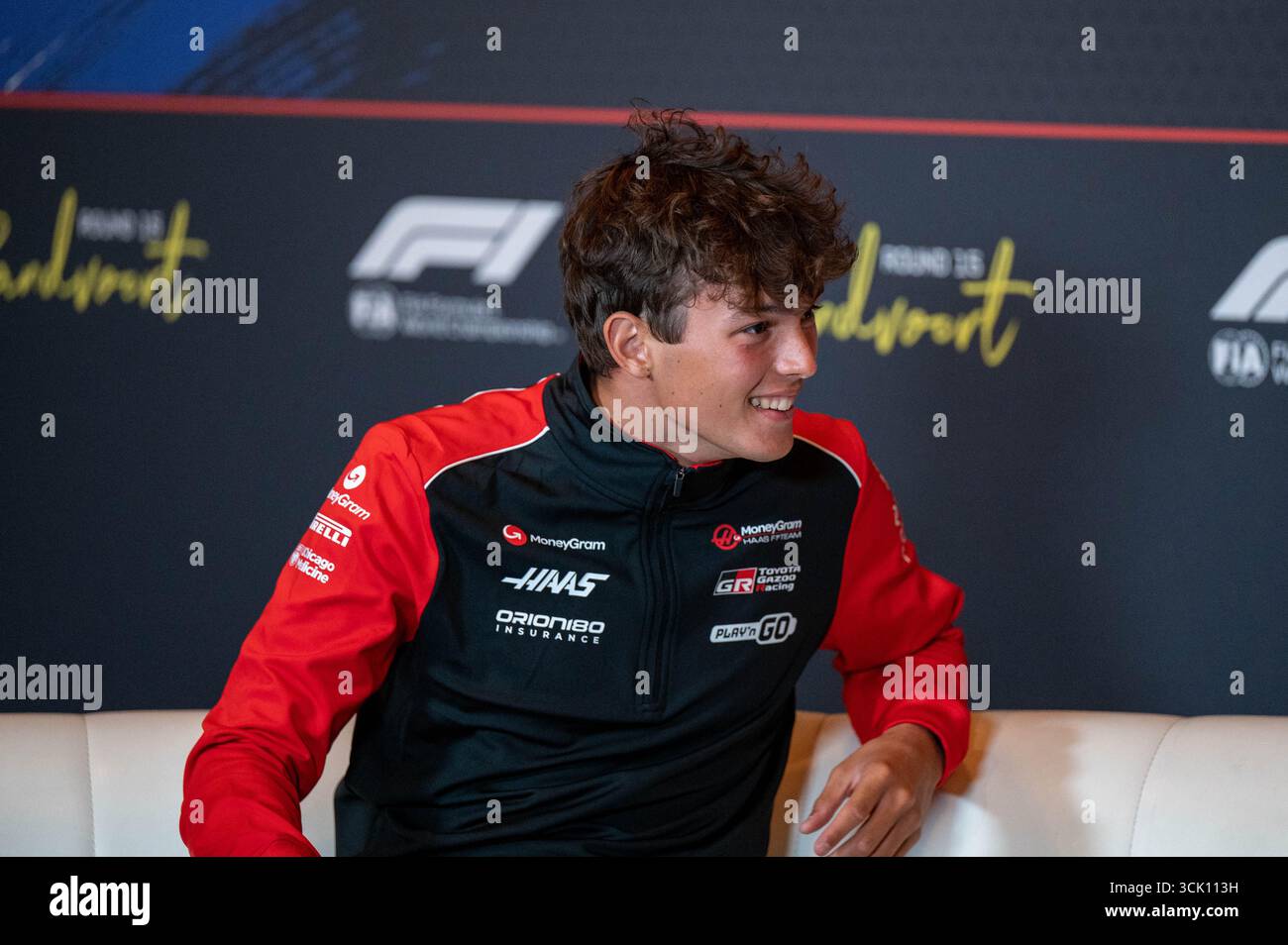 GP d'Olanda F1 2025 il 31 2025 agosto a Zandvoort, olandese - Oliver Bearman pilota di Formula 1 per Haas Foto Stock