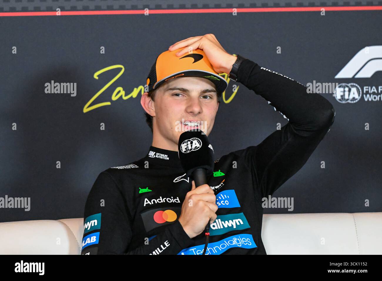 GP d'Olanda F1 2025 il 31 2025 agosto a Zandvoort, olandese - Formula 1 Oscar Piastri pilota della McLaren Foto Stock