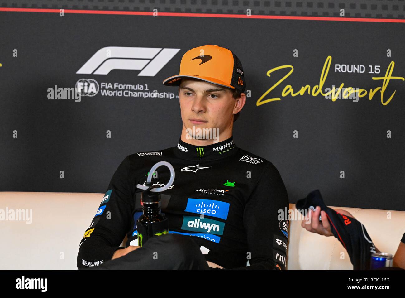 GP d'Olanda F1 2025 il 31 2025 agosto a Zandvoort, olandese - Formula 1 Oscar Piastri pilota della McLaren Foto Stock