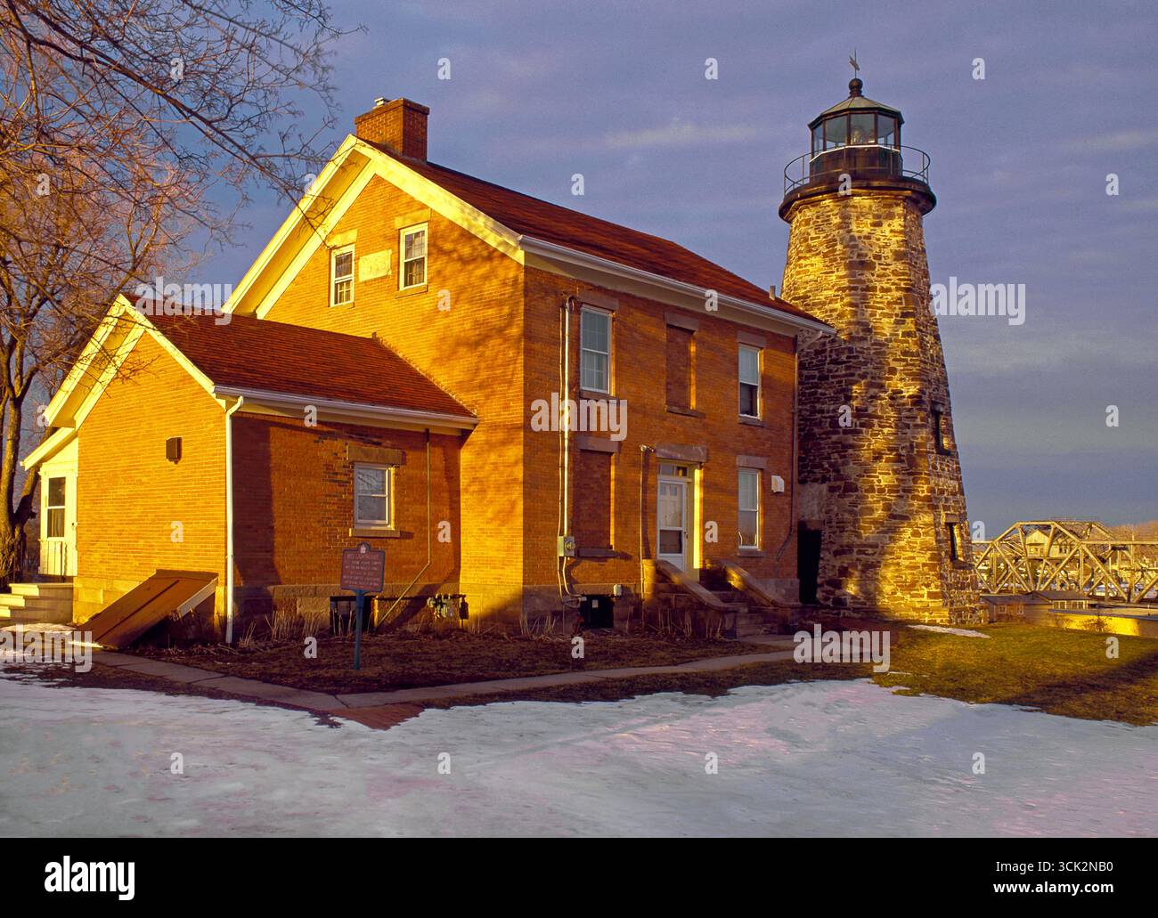 Charlotte-Genesse Light c.1822, sul lago Ontario, Rochester, New York Foto Stock