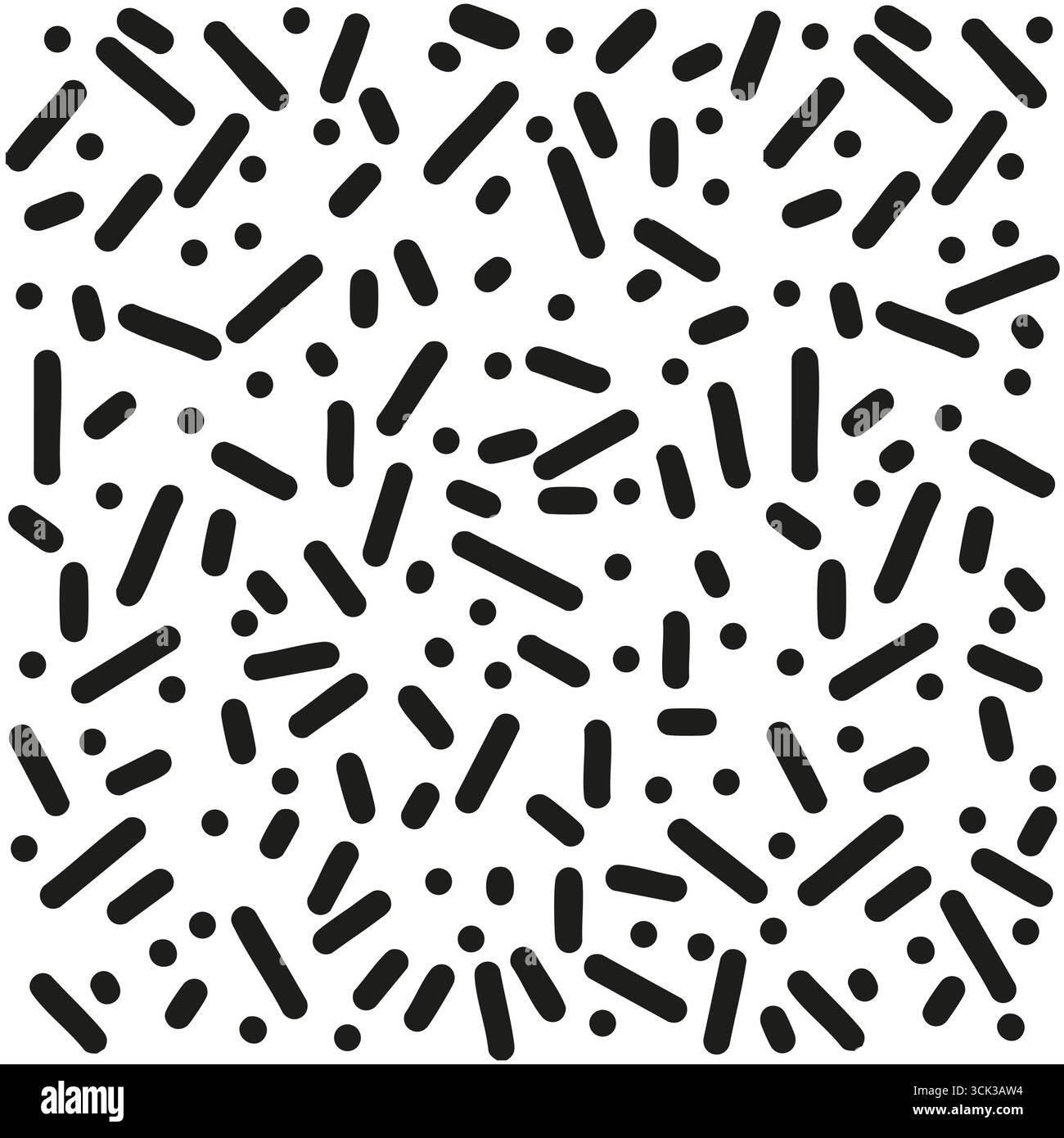 Motivi astratti in bianco e nero con scarabocchi e forme geometriche su sfondo blu illustrazione vettoriale Illustrazione Vettoriale