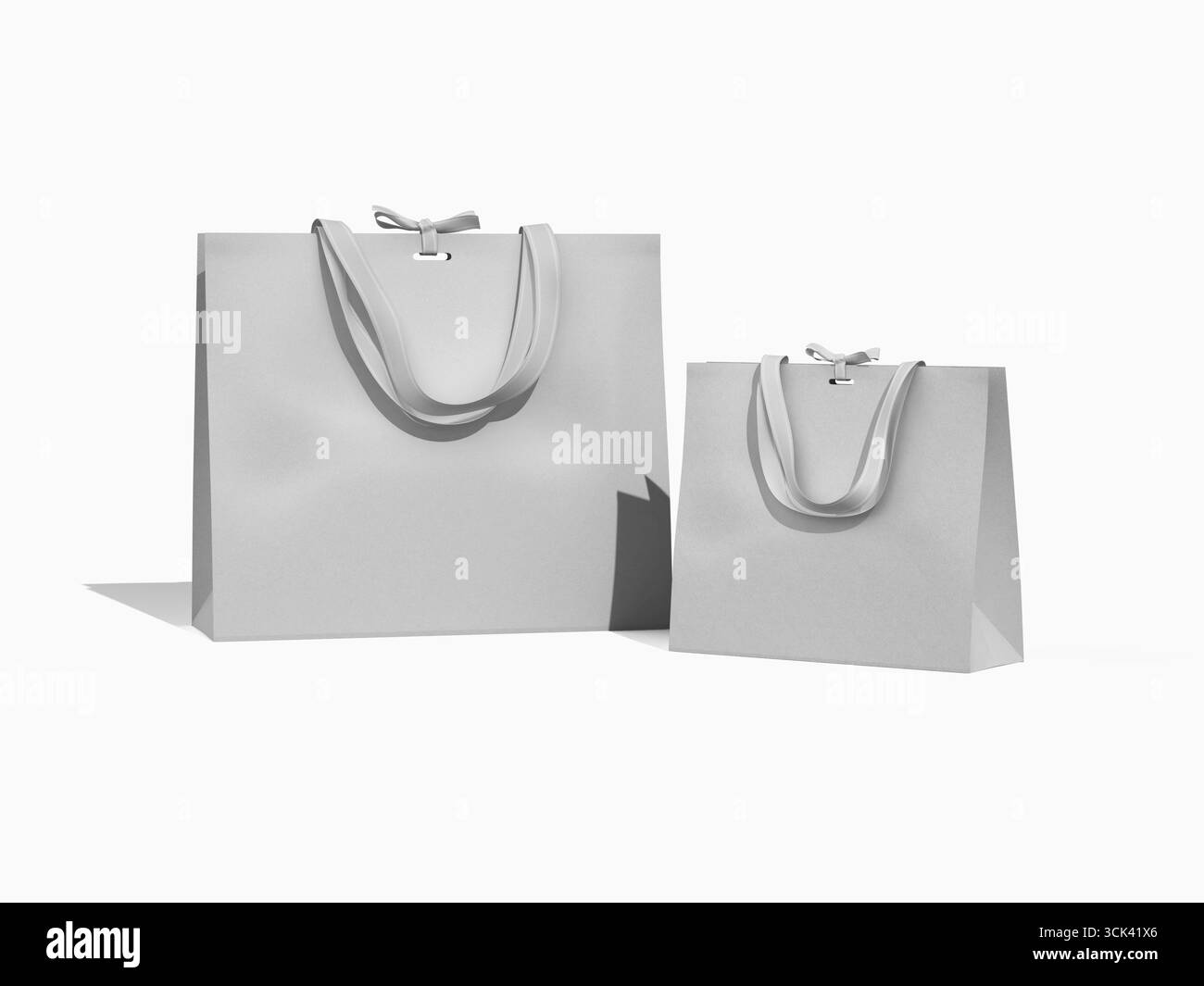 Mock-up alla moda con due sacchetti di carta Foto Stock