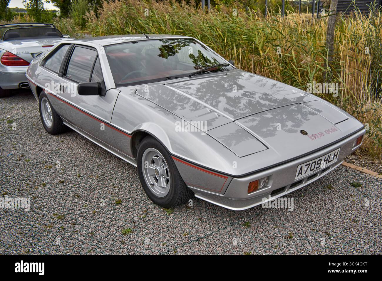 Lotus Excel 1984 auto sportiva britannica in argento. Inghilterra Regno Unito Foto Stock
