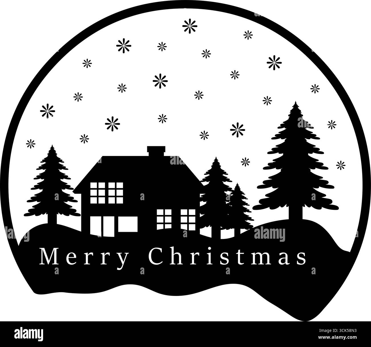 YongFoto Sfondo Fotografico 1.5x1m – Natale Con Alberi E Cielo Notturno, Nevicata E Villaggio, Ideale Per Ritratti E Feste