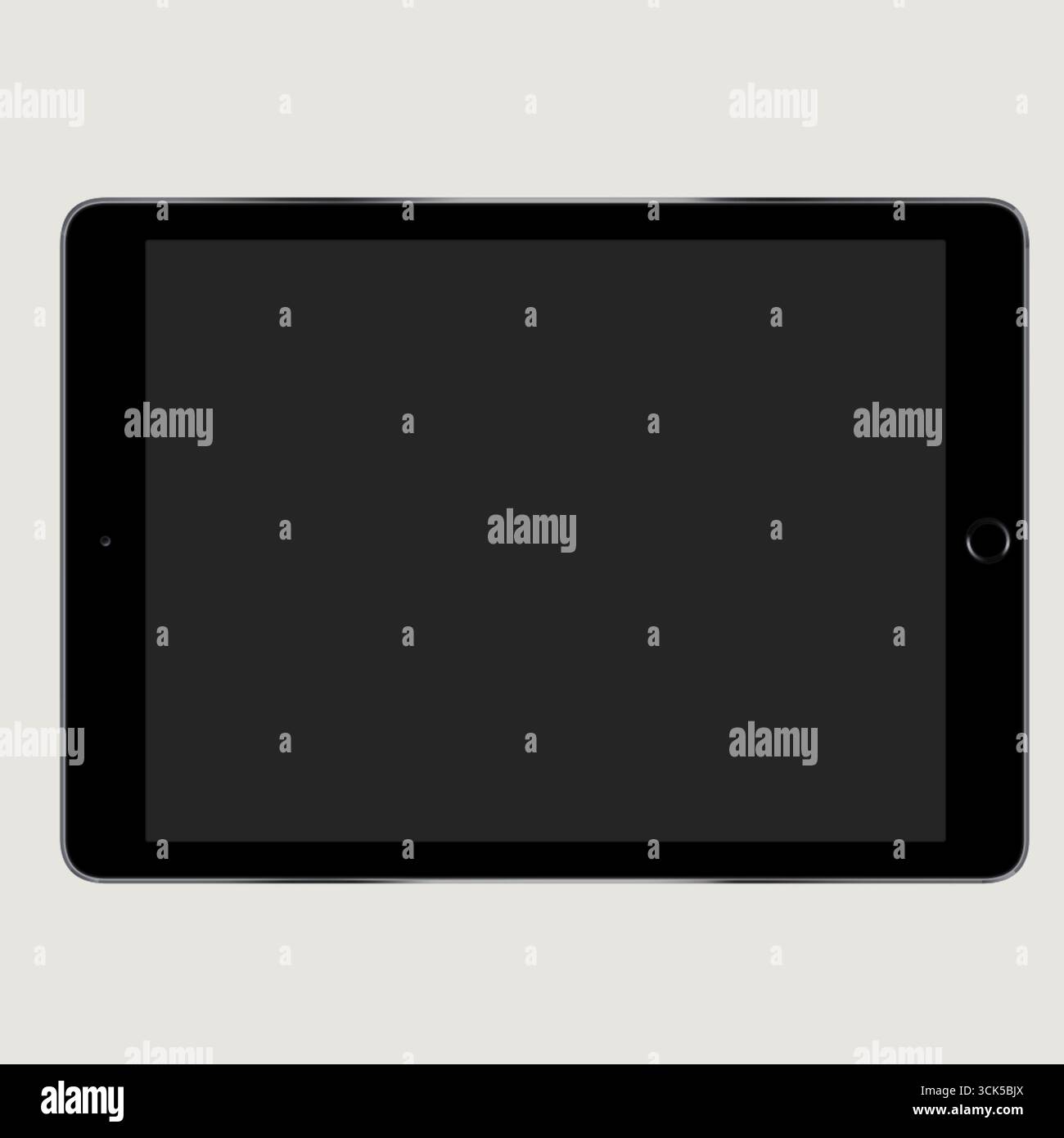 Un tablet vuoto, generalmente utilizzato per varie applicazioni digitali e per il consumo di contenuti multimediali. Foto Stock