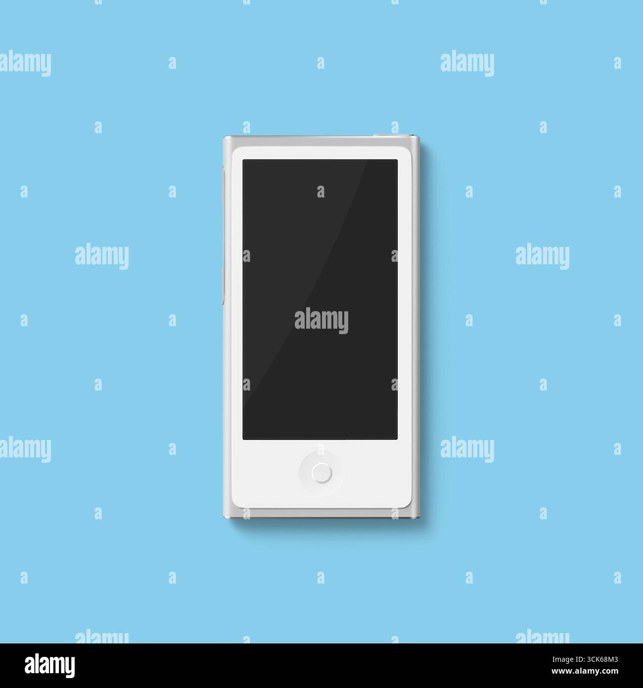 Un design minimalista di uno smartphone vuoto che presenta un aspetto elegante e moderno per la visualizzazione di un'app o di un'interfaccia utente. Foto Stock