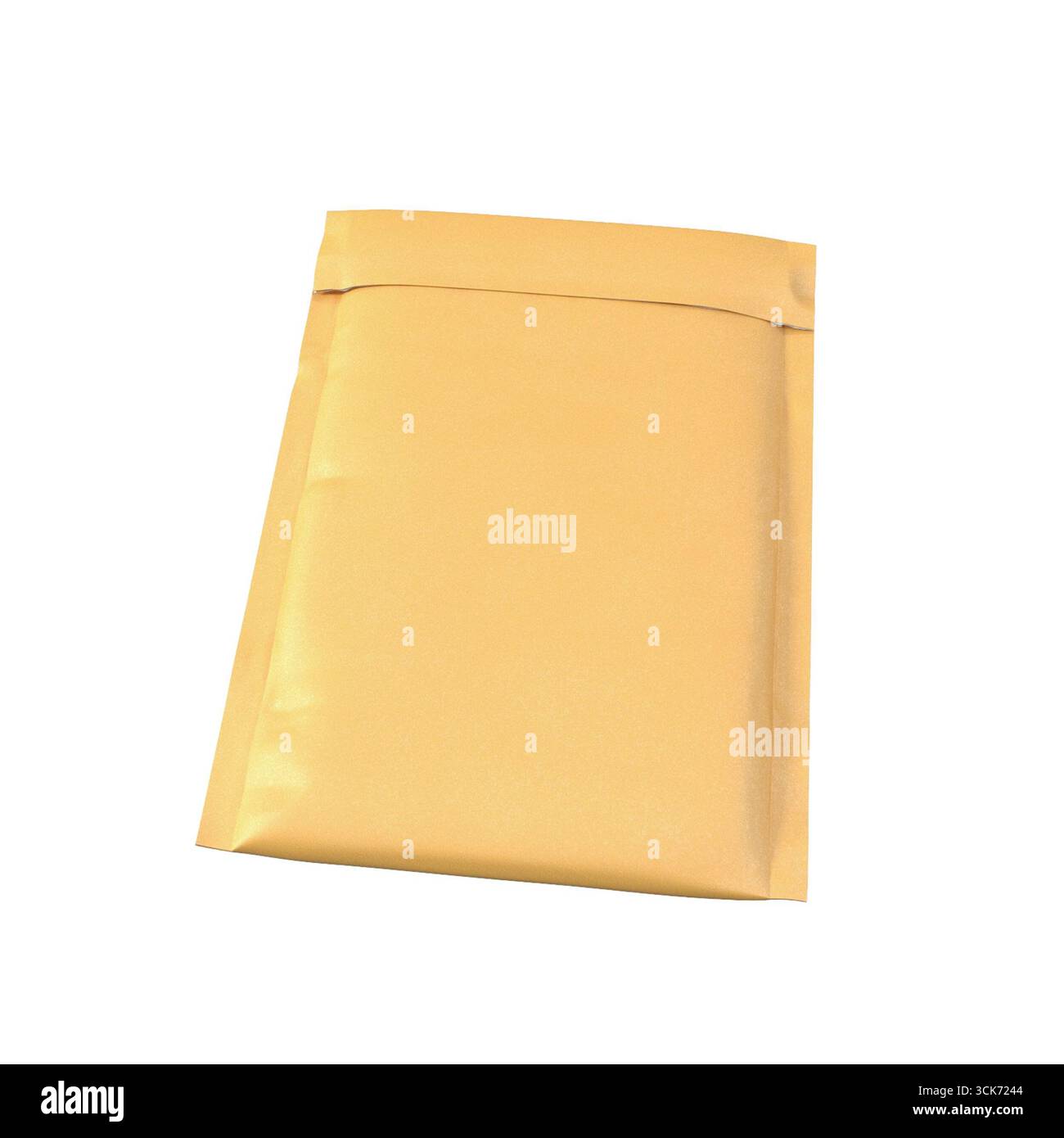 Una busta gialla comune, generalmente utilizzata per spedire documenti o piccoli articoli in modo sicuro. Foto Stock