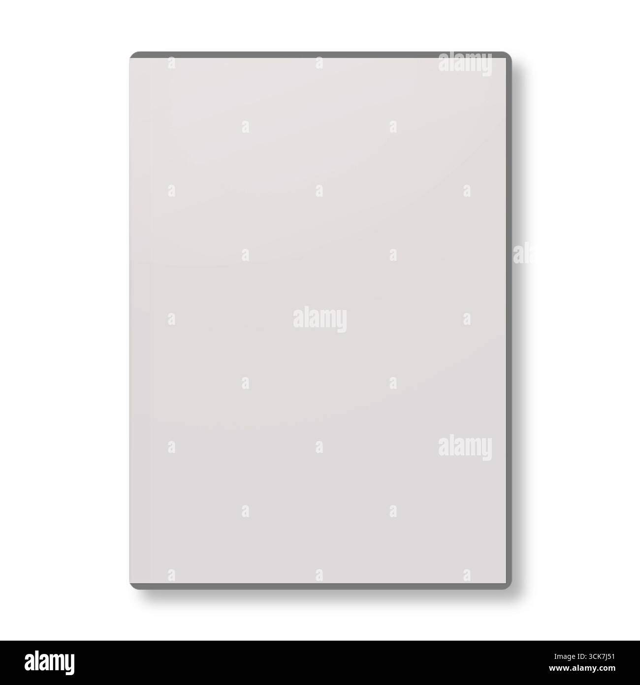 Una tela rettangolare vuota per la progettazione o la presentazione. Foto Stock