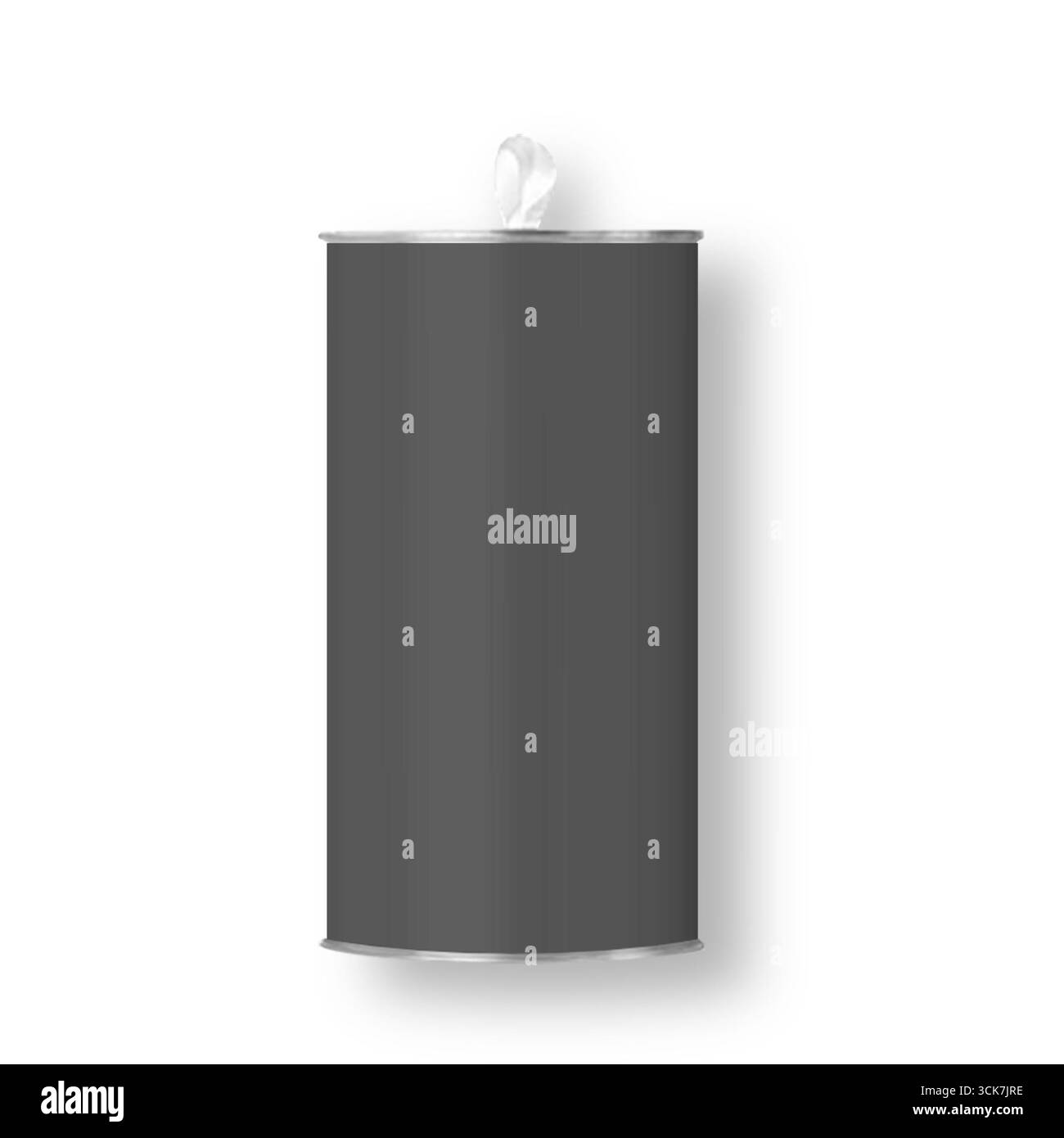 Un contenitore cilindrico dal design elegante e con un anello di aggancio, adatto per la conservazione o l'erogazione. Foto Stock