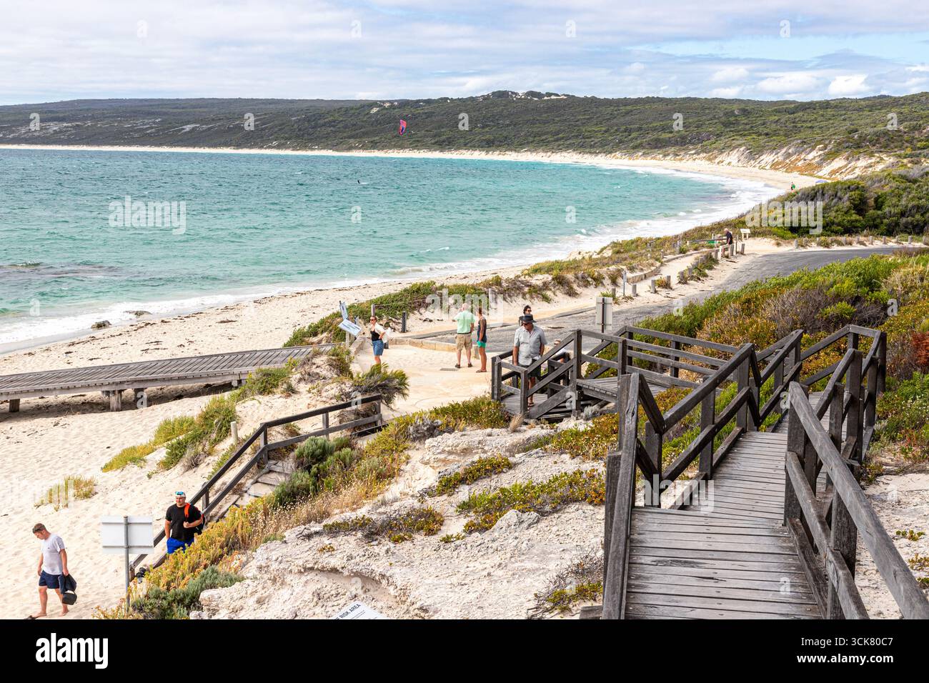 Scenderai fino a Hamelin Bay Beach, vicino a Karridale, Margaret River Region, Contea di Augusta nella regione SW dell'Australia Occidentale WA Foto Stock