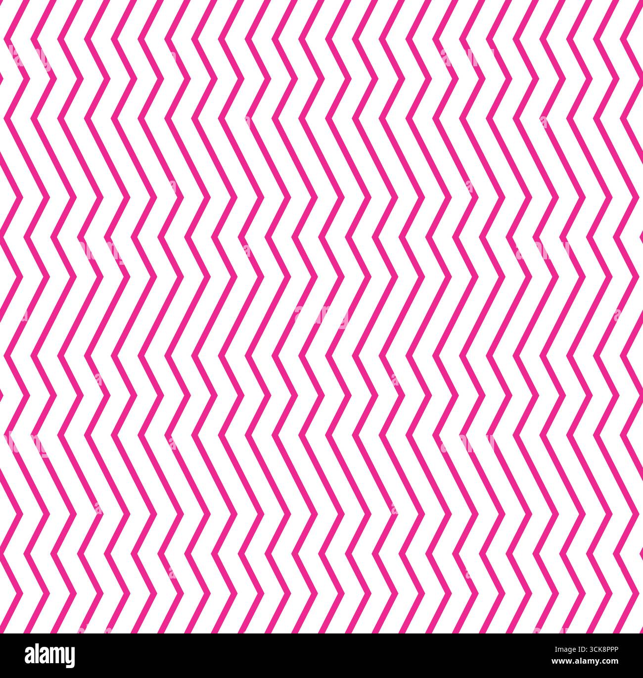 Le dinamiche chevron rosa a zigzag creano una superficie divertente ed energica Illustrazione Vettoriale