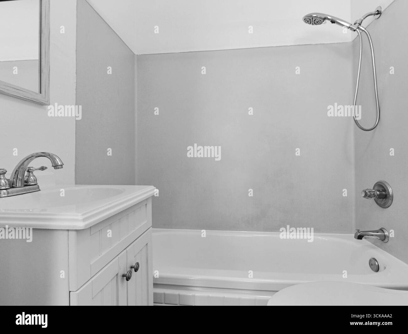 Moderno bagno residenziale interno Foto Stock