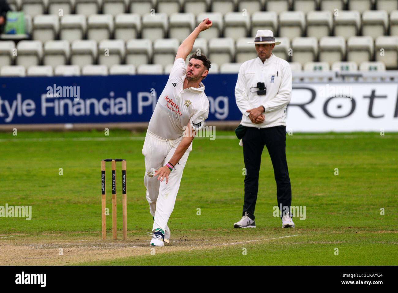 Worcester, regno unito, contea di Worcestershire. Cricket Ground 8-11 settembre 2025. Rothesay County Championship Division 1. Nottinghamshire CCC V Worcestershire CCC nella foto: Credito: Mark Dunn/Alamy Live News Foto Stock